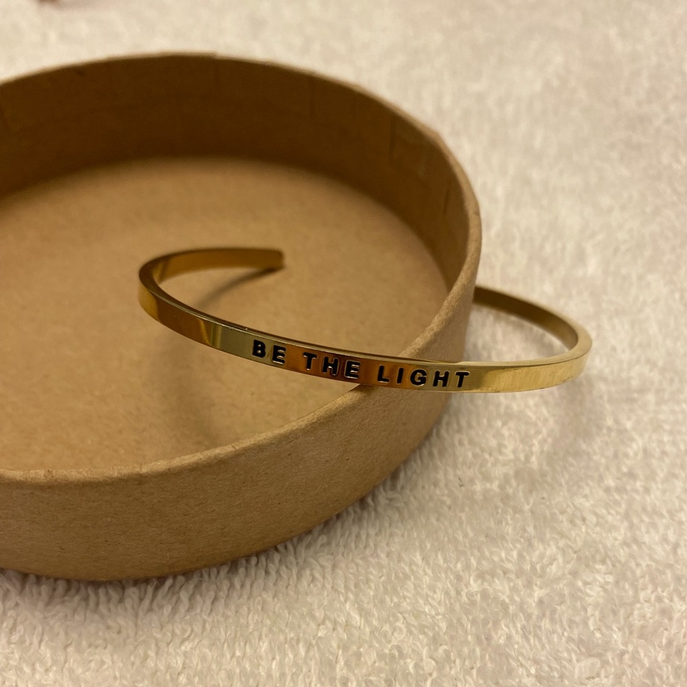 “Be The Light” Bangle Bracelet